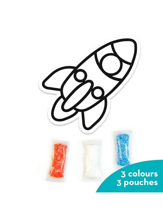 إيماجيميك ملصقات الطين: صاروخ | اصنع ملصقًا فريدًا بنفسك باستخدام الطين الذي يجف في الهواء | بدون فوضى، مناسب للسفر | بدون فوضى، مناسب للسفر | هدايا قابلة للإرجاع للأطفال من سن 3 و4 و5 و6 و7 سنوات - Image 2