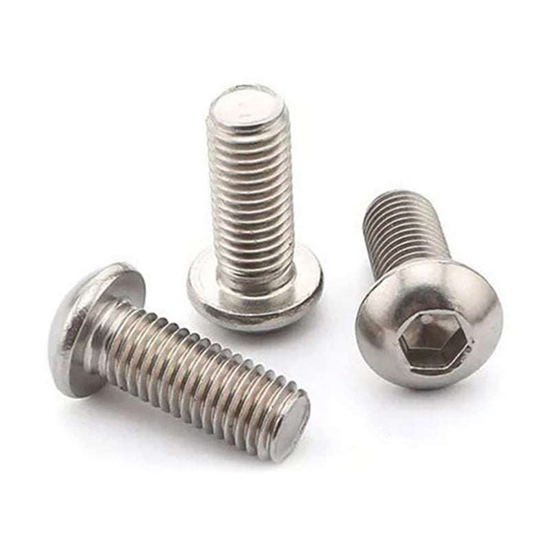 Histure 50 Pcs 1/4-20 x 1 Button Head Socket Cap Bolts Screws,304 Stainless Steel 18-8,Allen Socket Drive,Bright Finish,Fully Machine Thread (1/4-20 * 1-7/8 50pcs) - Image 1