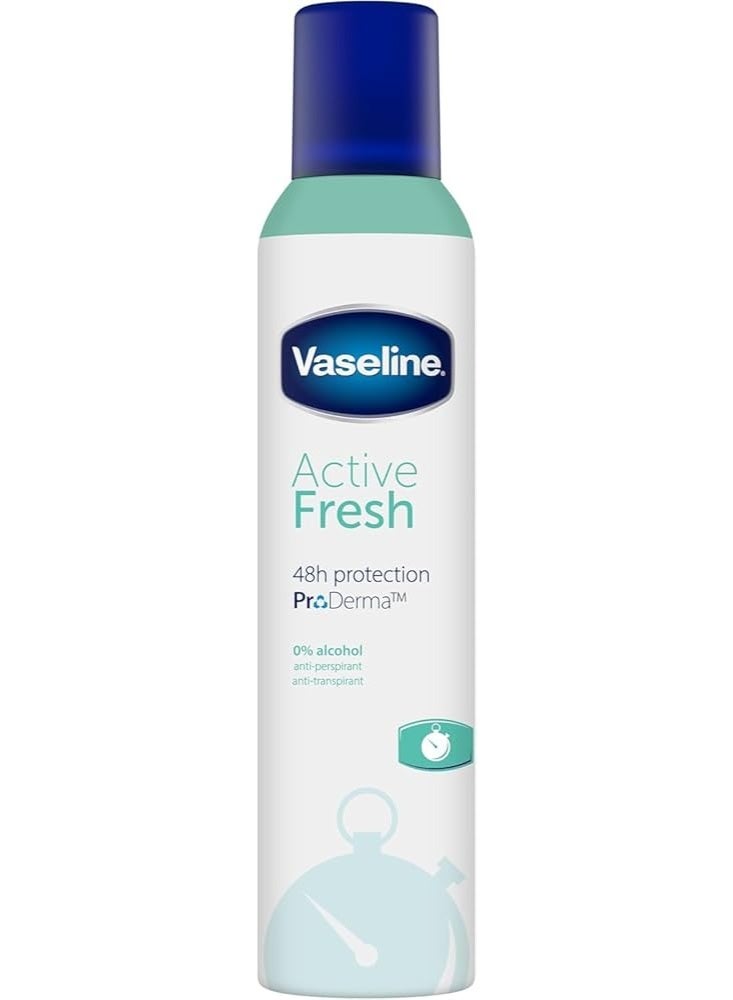 Vaseline Active Fresh Antiperspirant Deodorant Aerosol 250 ml
