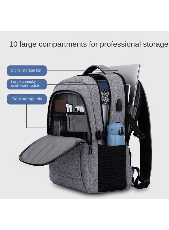 BRINCH Men's Backpack Large Capacity High Sense Business Backpack Lightweight New Backpack - Image 2