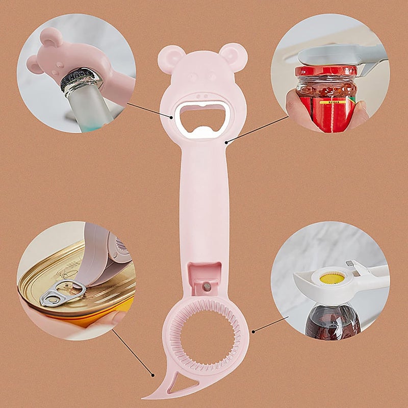 comfrt 2/3/4PCS Jar Opener, 4 in 1 Multifunctional Can Bottle Openers, Kitchen Tool for Jelly Jars, Wine, Beer and other, Bottle to Protect the Nail Use Kitchen Accessories - Image 3