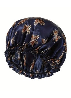 Rozino Women's Elastic Butterfly Color Dots Sleep Cap Women's Printed Hair Protection Cap Soft and Comfortable Sleep Cap  - Image 4