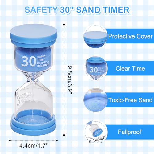 CoolShef 30 Minute Sand Timer Hourglass – Shatterproof Sand Clock for Home, Office, Yoga, Study, and Kids’ Room – Sandglass Gift for Adults and Kids - Image 2