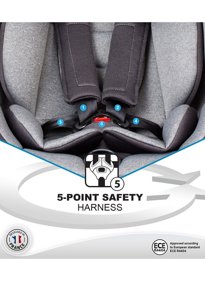 Nania - One360 Degree Rotation Convertible Car Seat, Group 0+/1/2/3, 0 To 12 Yrs, Grey - Image 1
