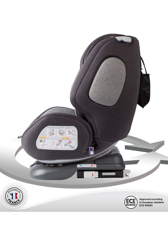 Nania - One360 Degree Rotation Convertible Car Seat, Group 0+/1/2/3, 0 To 12 Yrs, Grey - Image 1