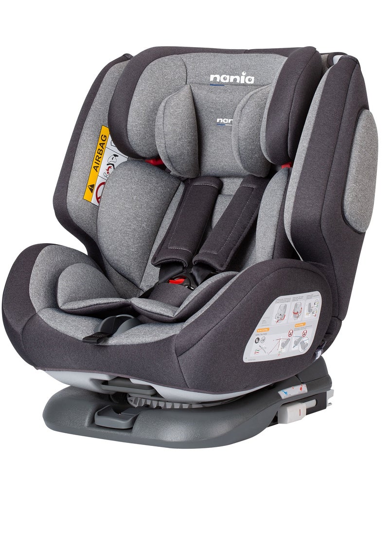 Nania - One360 Degree Rotation Convertible Car Seat, Group 0+/1/2/3, 0 To 12 Yrs, Grey - Image 1