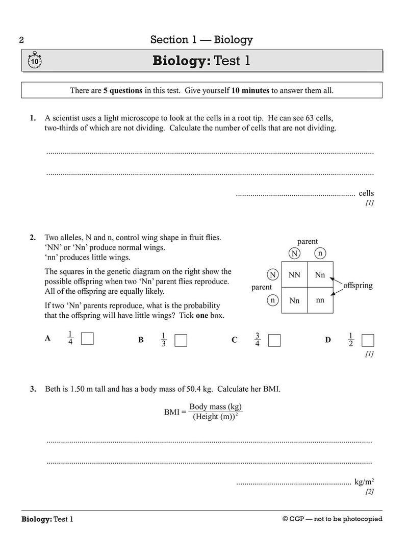 GCSE Science: Essential Maths Skills 10-Minute Tests - Foundation (includes answers)  - Image 3