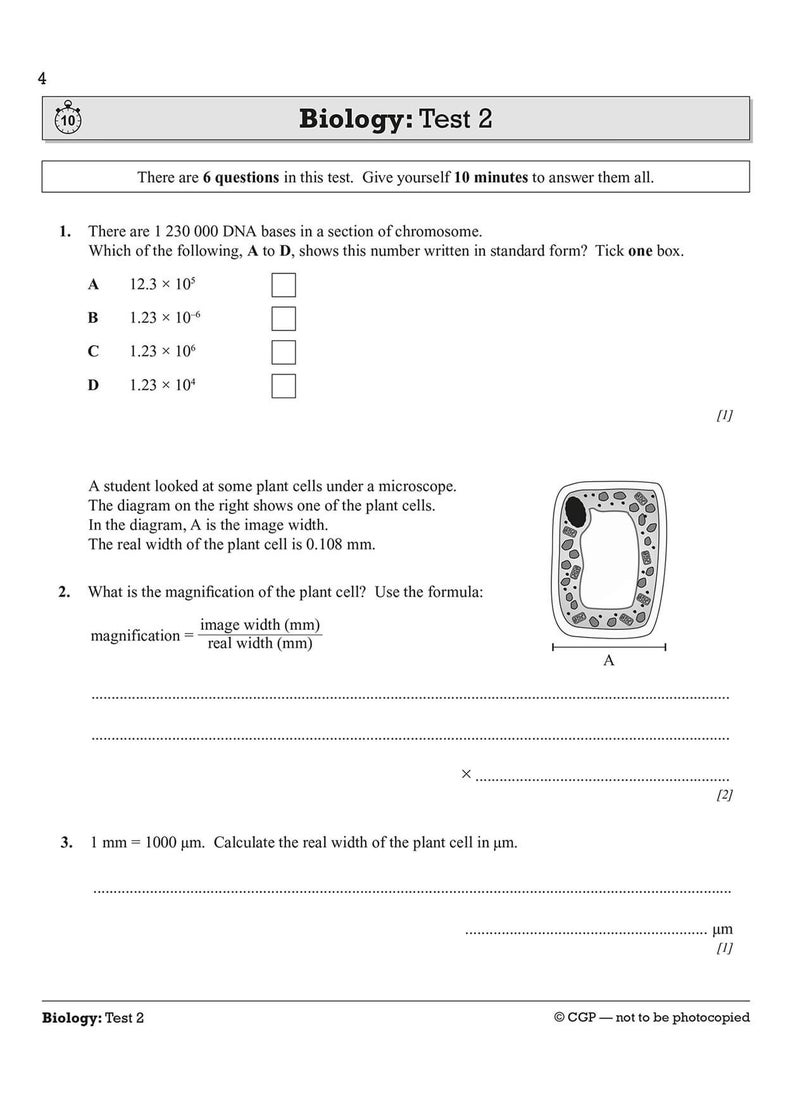 GCSE Science: Essential Maths Skills 10-Minute Tests - Foundation (includes answers)  - Image 5