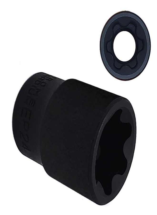 JEUCLEL مقبس JEUCLEL EP EP24، مقبس خارجي أنثى E-Torx Plus بقطر 1/2 بوصة، أداة سحب عالية لمنع التشوه - Image 2