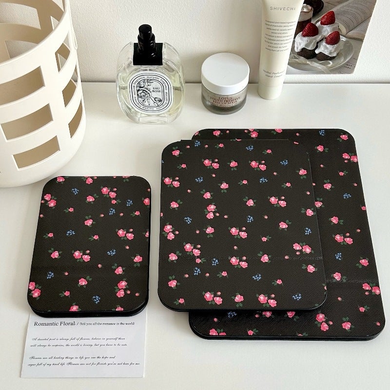 Ins Style Cute Bear Folding Mirror Portable Mirror Student Dormitory Home Makeup Mirror Desktop Dressing Mirror Women - Image 1