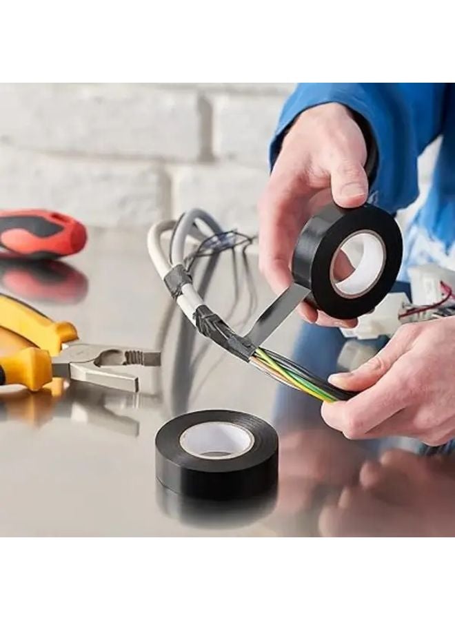 10pcs PVC Electrical Insulation Tape Strong Adhesion Heat Resistant Moisture Proof - Image 3