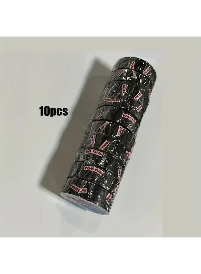 10pcs PVC Electrical Insulation Tape Strong Adhesion Heat Resistant Moisture Proof - Image 1
