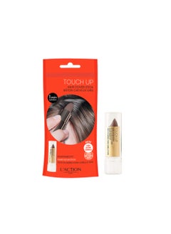 L'Action Paris LAction Paris Touch Up Hair Cover Stick Covers Grey Hair and Discoloured Roots Water Resistant LongLasting Formula for Natural Look Cleanse to Remove Medium Brown 4g 