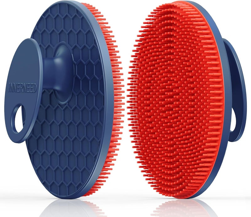 INNERNEED Magnetic Silicone Body Scrubber for Shower Soft Hygienic Exfoliating Body Brush with Magnetic Core for Daily Cleansing Circulation Skin Vitality