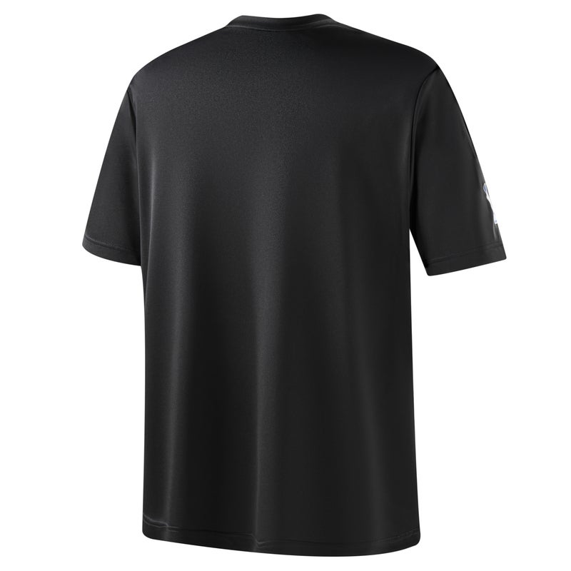 NBA New York Knicks T Shirts Men's Black Crew Neck Moderate Straight Fit - Image 2