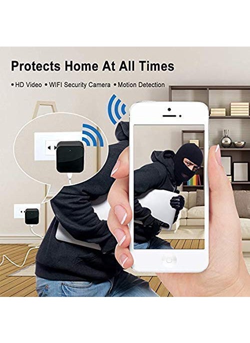 AZYLYN AZYLYN WiFi Charger Camera 1080P HD Resolution Motion Detection Hidden Mini Nanny Camera USB Charger Camera for Home and Office Remote View  - Image 5