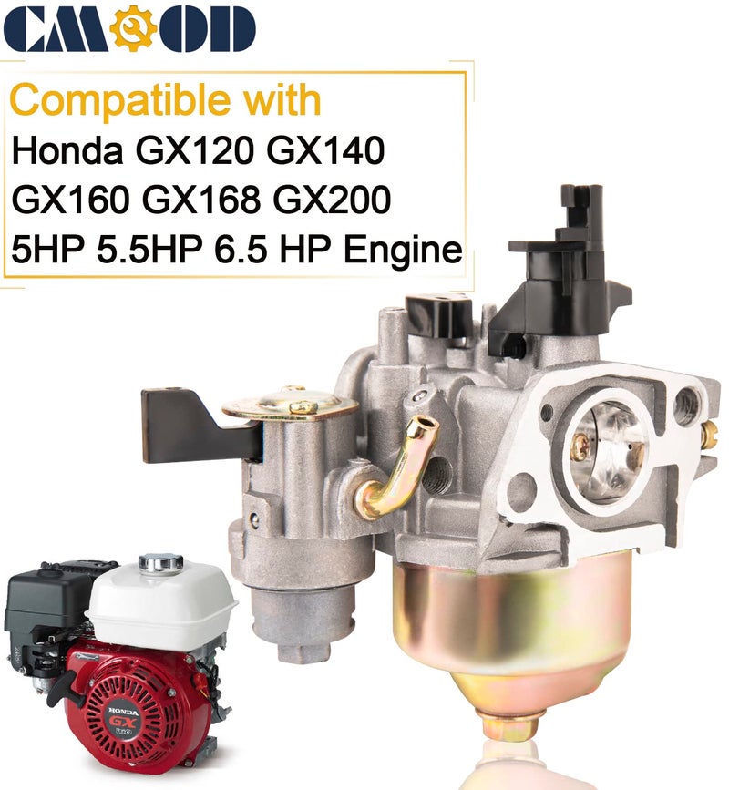 CMOOD GX160 GX200 Carburetor Carb Compatible with Honda GX120 GX140 GX160 GX200 5HP 5.5HP 6.5 HP Engine Replaces 16100-ZH8-W61, with Ignition Coil and Recoil Starter + Air Filter Tune Up Kit - Image 5