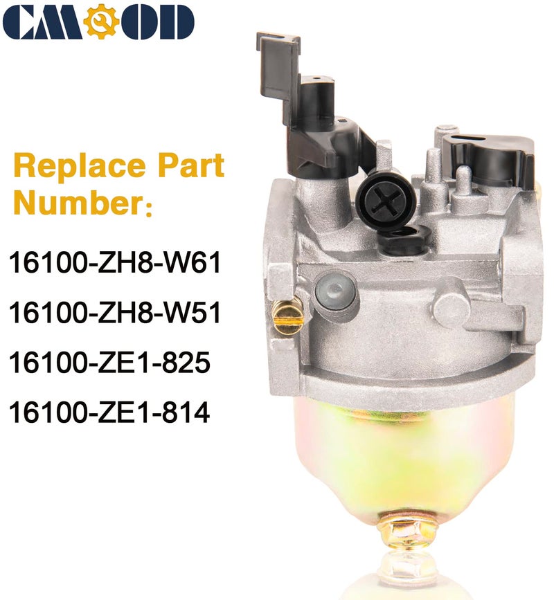 CMOOD GX160 GX200 Carburetor Carb Compatible with Honda GX120 GX140 GX160 GX200 5HP 5.5HP 6.5 HP Engine Replaces 16100-ZH8-W61, with Ignition Coil and Recoil Starter + Air Filter Tune Up Kit - Image 4