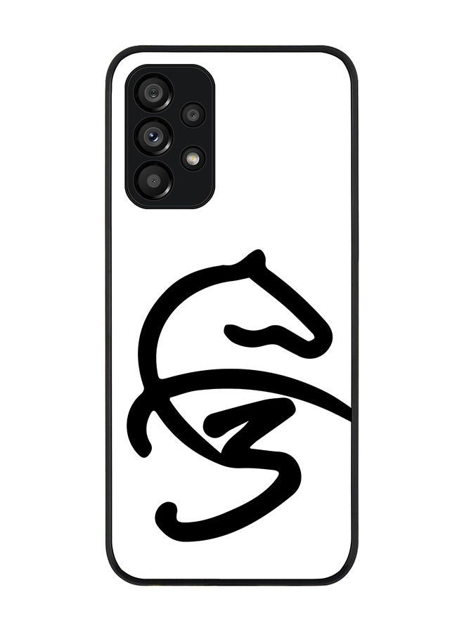 Stylizedd Rugged Black edge case for Samsung Galaxy A23 (LTE/4G) Slim fit Soft Case Flexible Rubber Edges Anti Drop TPU Gel Thin Cover -  Faz3 Style White - Image 1