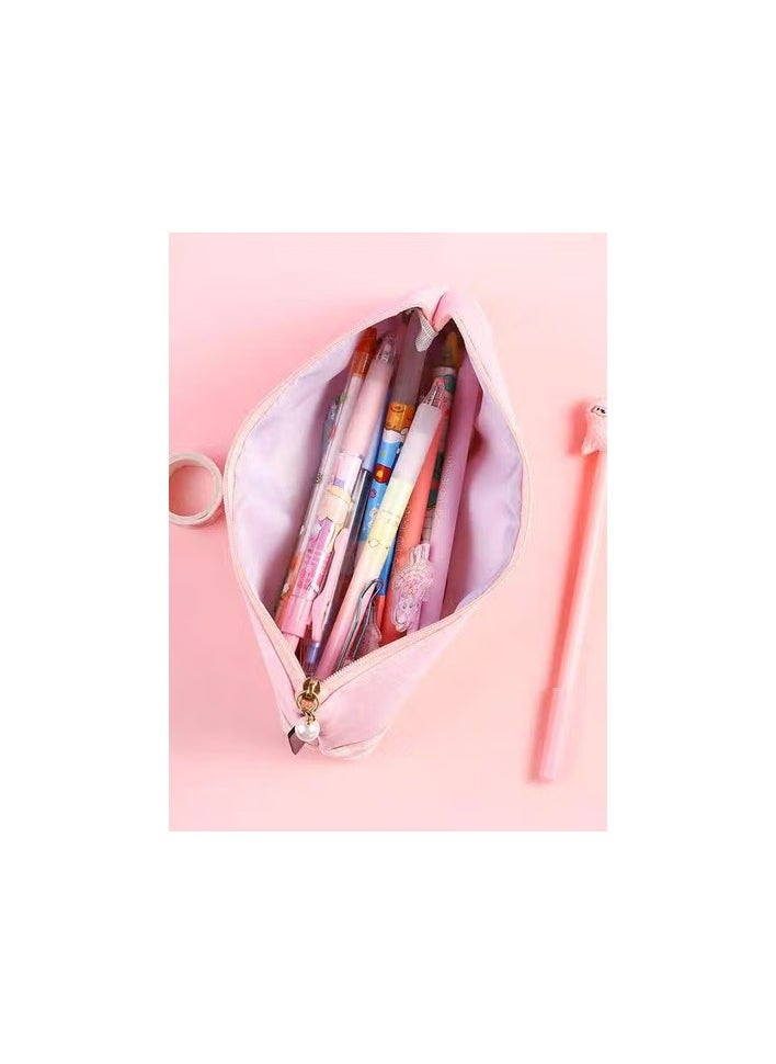 Generic pencil case Korean simple  to girl  pencil case  canvas large capacity stationery  - Image 2