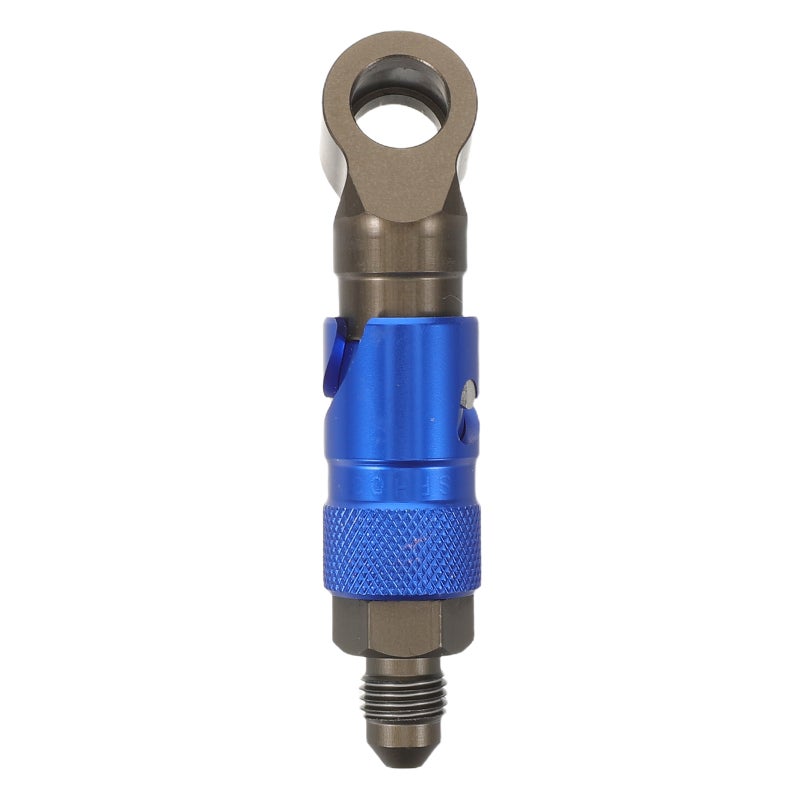Brake Line Fitting for Motorcycle - Quick Release Connect & Disconnect Adapter - Aluminum Alloy Oil Line Coupling Connector Curved for Fluid Hose - Image 1