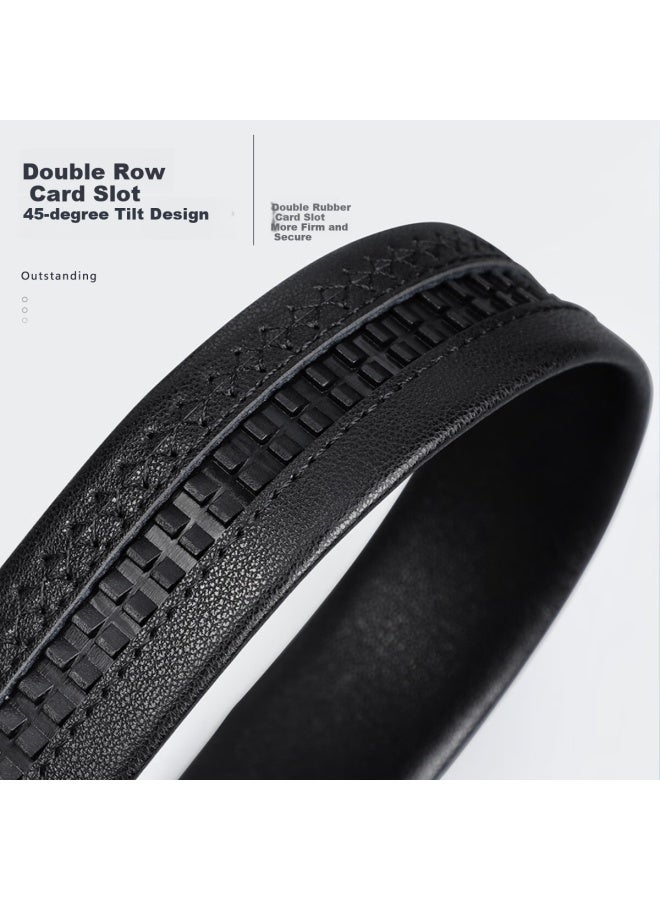 Red Bean Men's Genuine Leather Belt New Automatic Buckle High-end Waist Belt Seven-day Gift For Boyfriend - Image 3