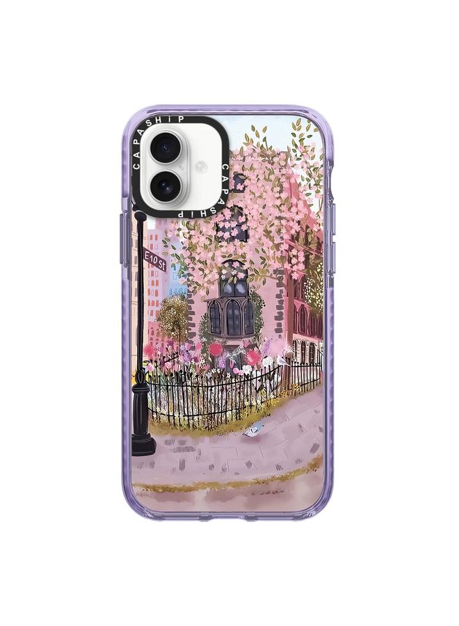 اس-توب جراب لهاتف iPhone 16 بنمط توضيحي بسيط وغطاء كامل للهاتف - Image 1