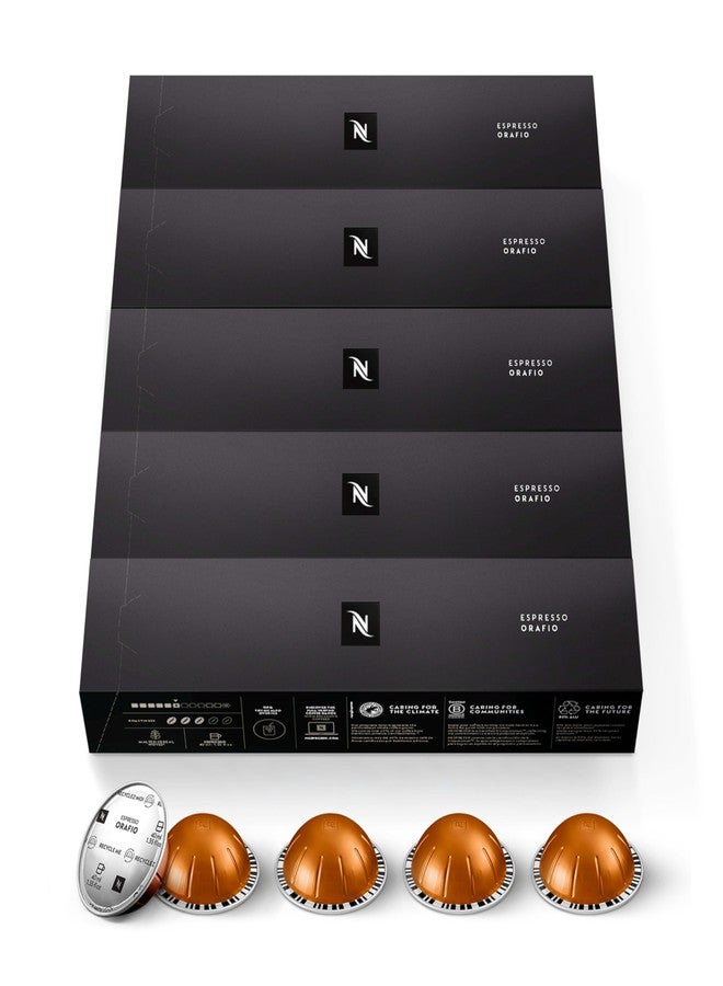 Nespresso Vertuo Orafio, Medium Roast Espresso Coffee capsules, 50 Pack - Image 1