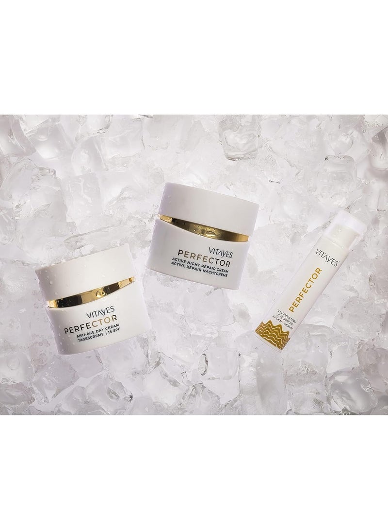 Vitayes Perfector, Illuminating Eye Serum and Anti-Aging Cream for Instant Brightening and Repair of Crow’s Feet, Dark Circles, and Uneven Skin - Image 2