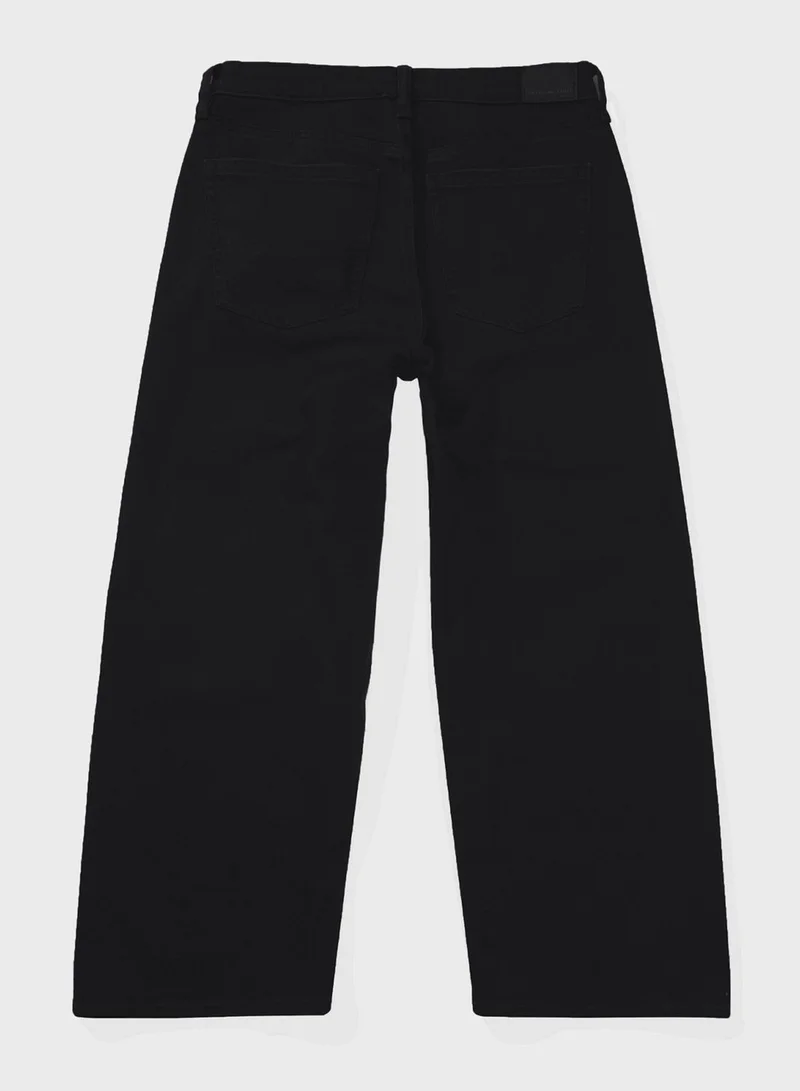 American Eagle Wide Leg Crop Jeans