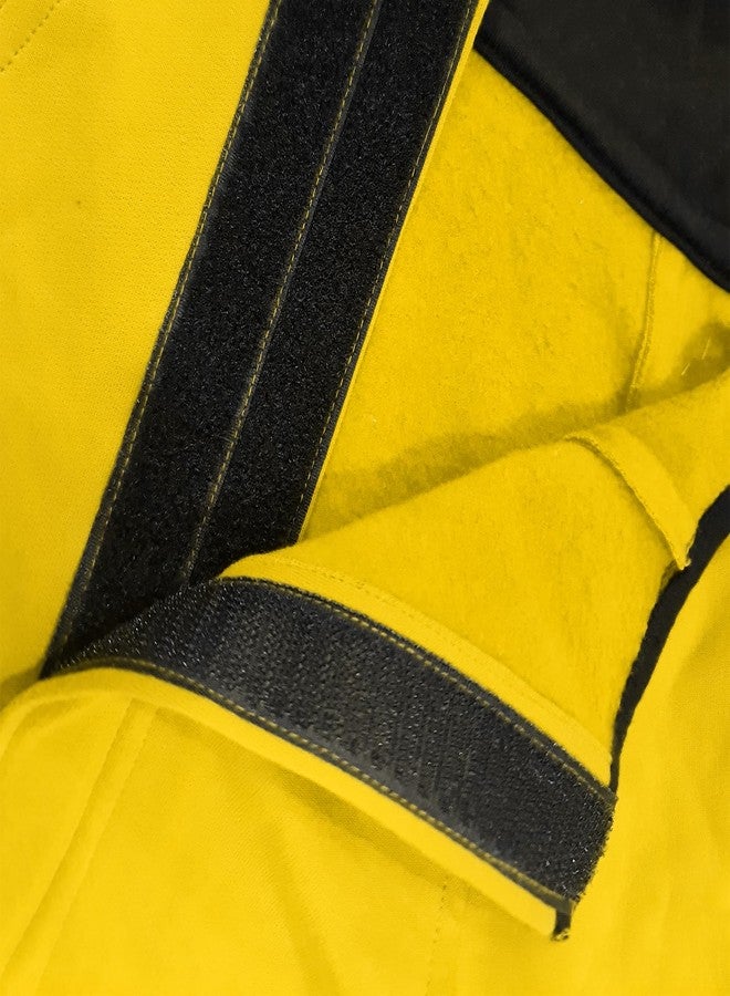 PawsIndia Dog Hoodie Full Sleeves Winter Dress/Jacket/Apparel/Clothes/Jackets for All Dog Sizes & Puppies for Stylish & Cozy Keeps Dogs Warm | Jo Humse Jale Thoda Side Se Chale | Yellow | 2X-Large - Image 4