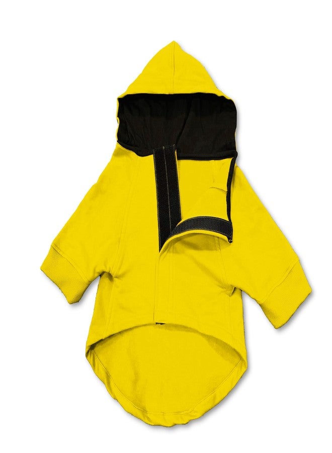 PawsIndia Dog Hoodie Full Sleeves Winter Dress/Jacket/Apparel/Clothes/Jackets for All Dog Sizes & Puppies for Stylish & Cozy Keeps Dogs Warm | Jo Humse Jale Thoda Side Se Chale | Yellow | 2X-Large - Image 3