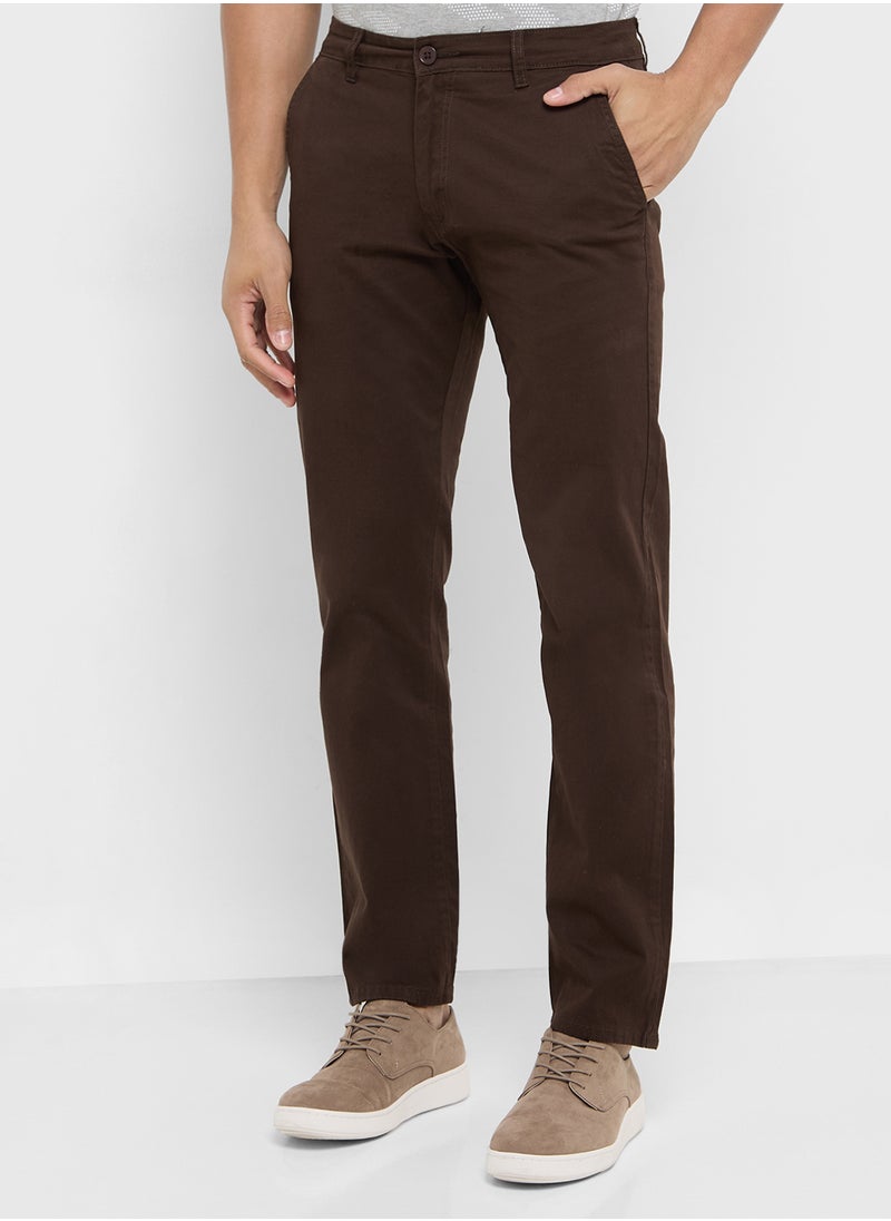 Robert Wood Slim Fit Chino Pants  - Image 1