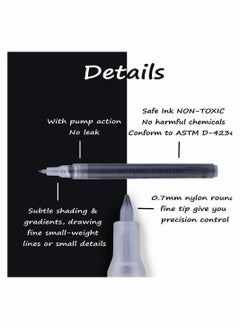 SYOSI Paint Pens White Black Marker 6 Pack, 0.7mm Acrylic White Permanent Marker, White Paint Pens for Rock Painting Stone Ceramic Glass Wood Plastic Glass Metal Canvas Water-based Extra Fine Point  - Image 3
