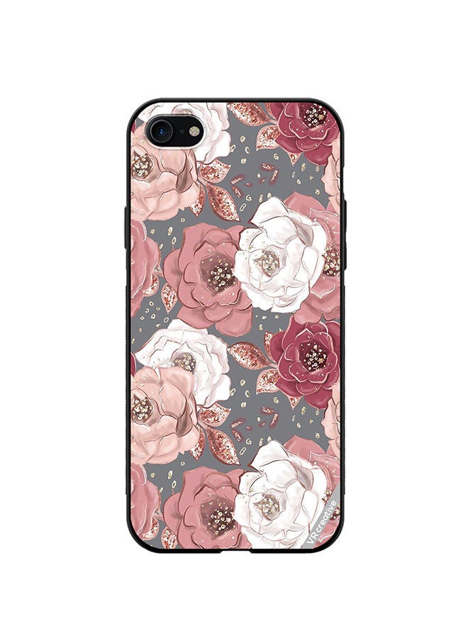 VR CREATIVE Protective Case Cover For Apple iPhone 7/8/SE 2020 Rose Flower Design Multicolour - Image 1
