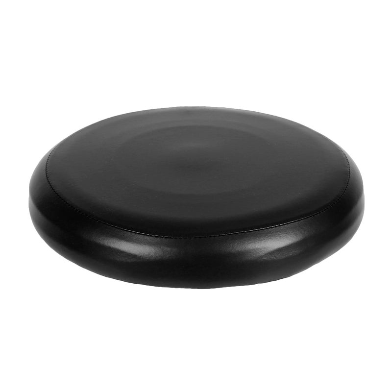 Round Elastic PU Leather Stool Cover Synthetic Bar Stool Seat Cover Slipcover Dinning Chair Cover--Black - Image 1