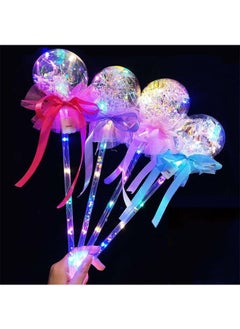 ZCM-HAPPY 4-Piece Round Dark LED Fairy Glow Stick Toy  - Image 2