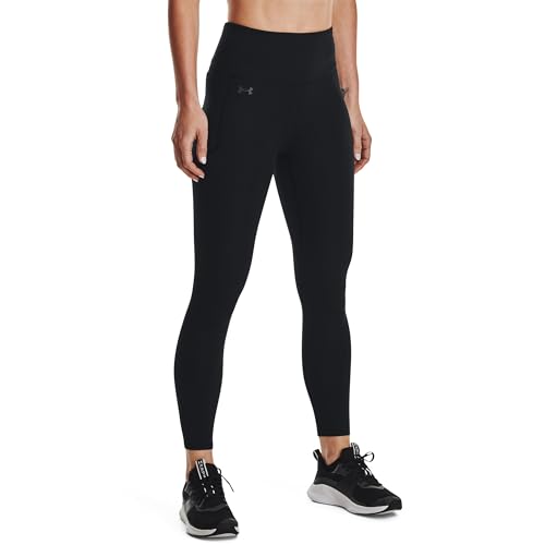 Under Armour Womens Motion Ankle Leggings, Black (001)/Jet Gray, Large - Image 1
