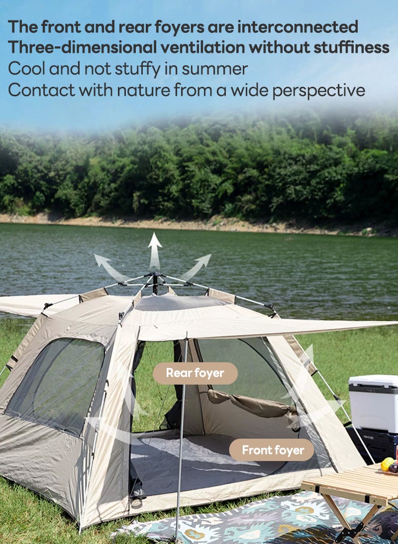 Sharpdo Automatic Camping Tent Automatic Hydraulic Canopy Tent for Camping Hiking Travel or Beach(moisture-proof mat included) - Image 5