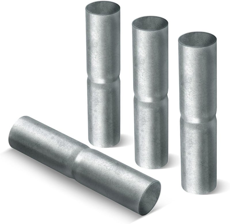 VIVIDA 1-3/8" x 6" Top Rail Sleeve, Chain Link Fence Top Rail Connector, for 1 3/8" OD Pipe, Galvanized Steel, 4 PCS - Image 1