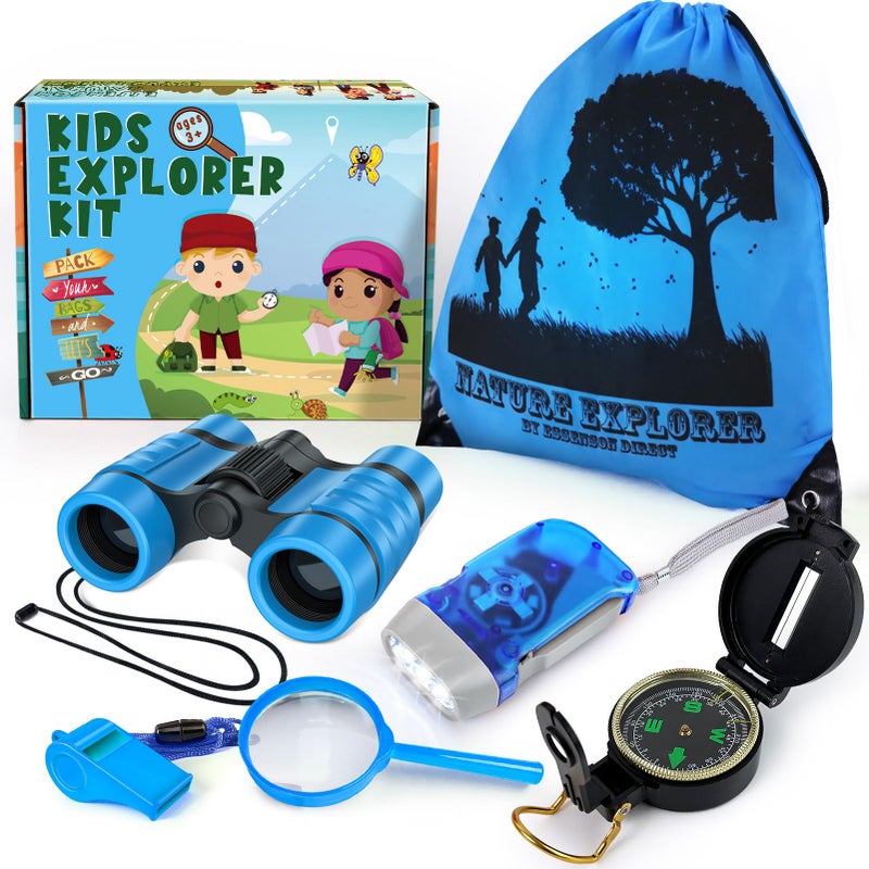 ESSENSON Kids Explorer Kit - Adventure Kit for Kids, Outdoor Explorer Kit with Binoculars, Summer Outdoor Toys for Kids Ages 4-8 - Image 1