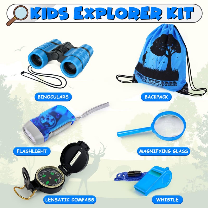 ESSENSON Kids Explorer Kit - Adventure Kit for Kids, Outdoor Explorer Kit with Binoculars, Summer Outdoor Toys for Kids Ages 4-8 - Image 2