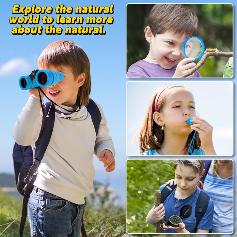 ESSENSON Kids Explorer Kit - Adventure Kit for Kids, Outdoor Explorer Kit with Binoculars, Summer Outdoor Toys for Kids Ages 4-8 - Image 5