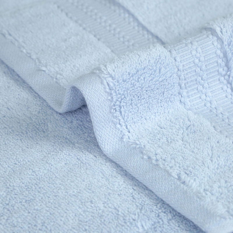 MYTRIDENT Trident Face Towels, Nectarsoft Collection, Wash Towel, 100% Cotton Towels for Men/Women, 625 GSM, 3 Pc Face Towels - Grace Blue - Image 4