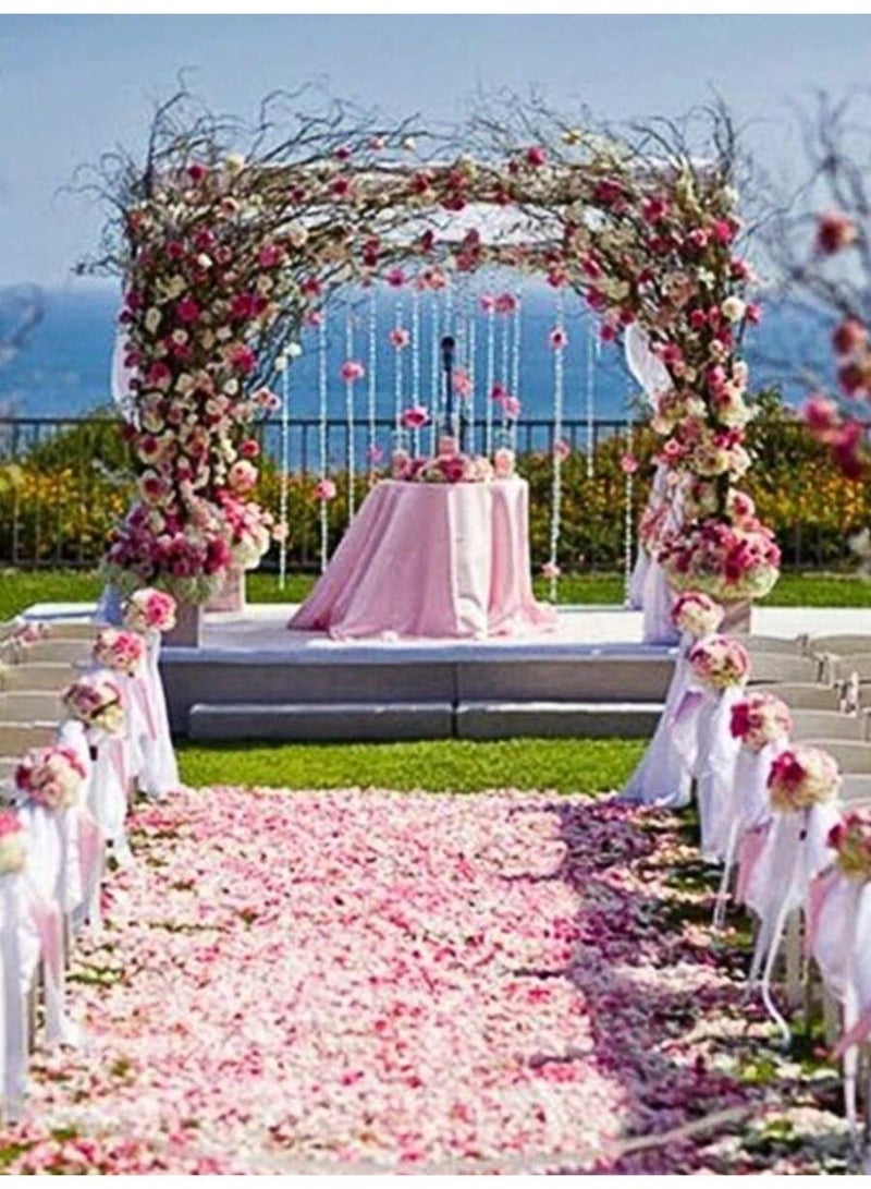 2000pcs Pink Silk Rose Petals for Romantic Special Party Decorations, Valentine's Night, Wedding, Birthday Party - Image 4