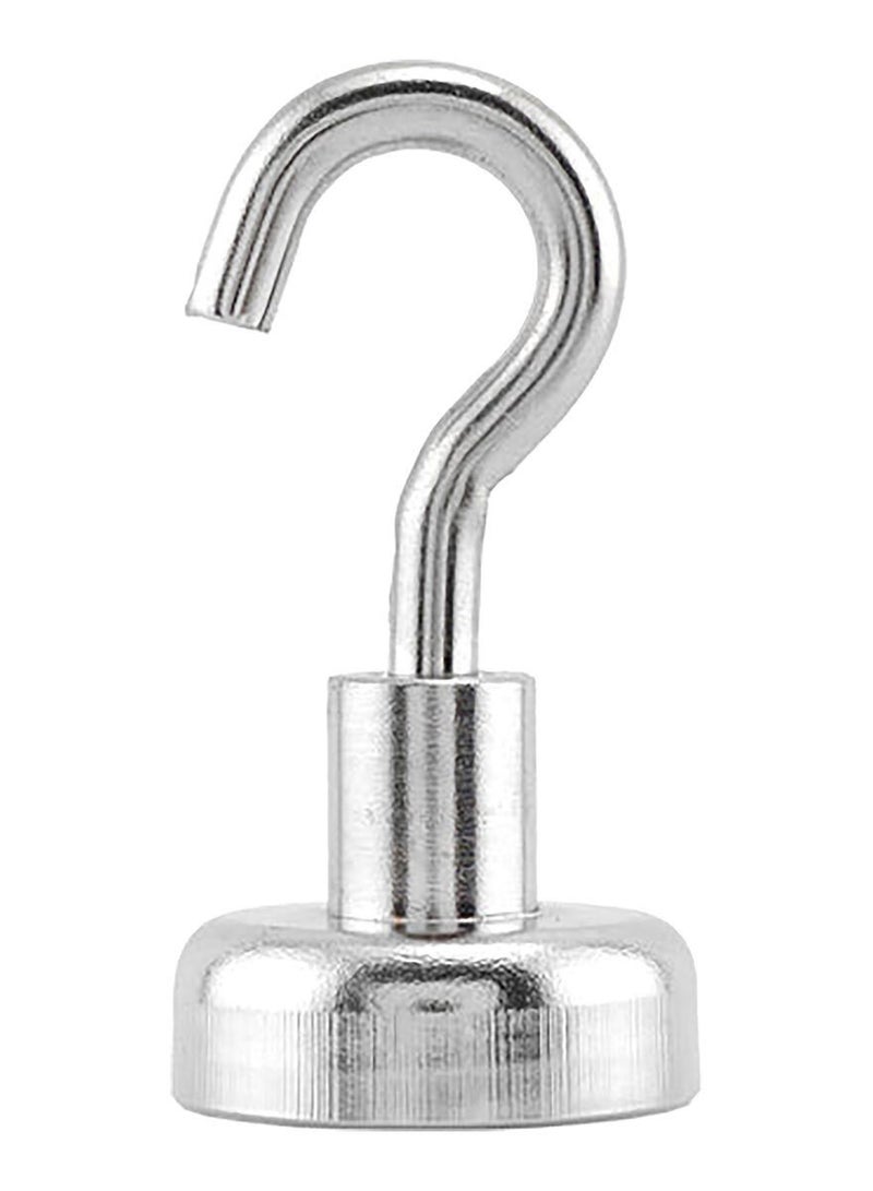 Magnet Source 2-Piece Neodymium Magnetic Hooks Silver 0.79 x 1.4 Inch - Image 2