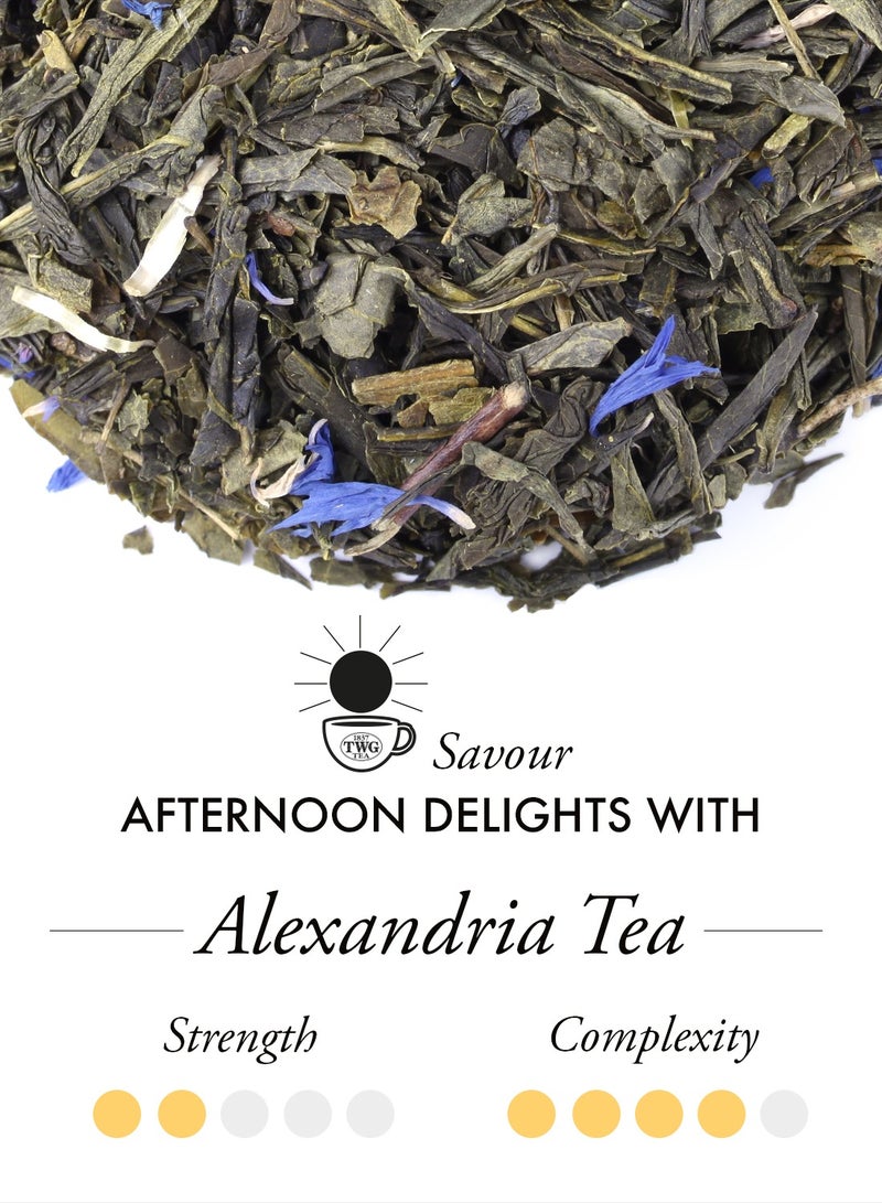 TWG Tea Alexandria Tea | Green Tea | Mint & Corn Flowers | 15 Hand Sewn Cotton Teabags | Gift Set - Image 2