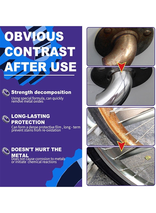 Jaysuing Multipurpose Rust Remover Spray, Multi-Purpose Rust Remover Rust Inhibitor Derusting Spray, Rustout Instant Remover Spray, Anti Rust Inhibitor Derusting Spray, Car Maintenance Cleaning Rust Dissolver 50ml - Image 3