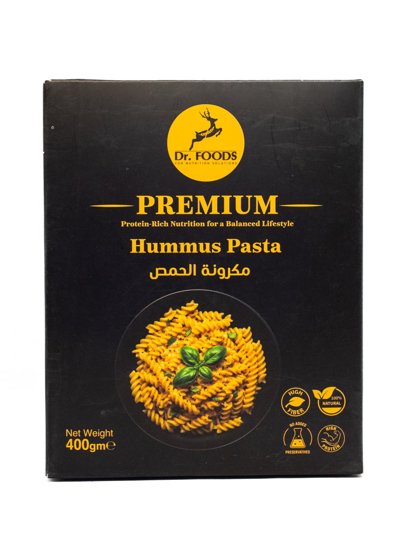 Dr. Foods Chickpea Pasta – 400g | High Fiber | Protein-Rich | Fuseli Shape | Healthy Meal Alternative