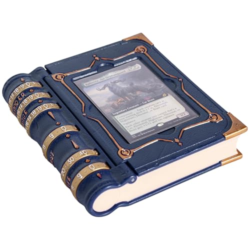 lynx MTG Commander EDH Command ZoneTray for Magic The Gathering with Damage Cast Life Counters Storage for Dice Card Tokens Inside This is Not A Commander Deck Box MTG Accessories Gift Blue - Image 1